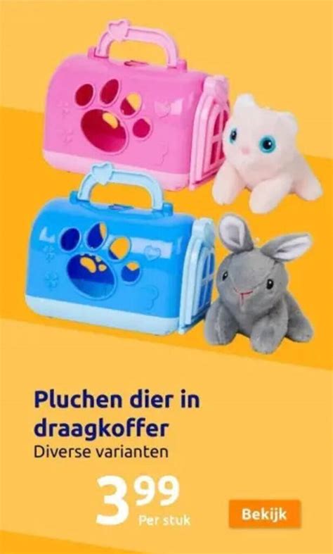 Pluchen sleutelhanger aanbieding bij Action .